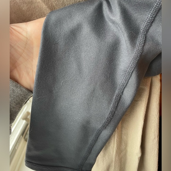 ALO yoga grey gray leggings size L with flaws - Picture 2 of 5